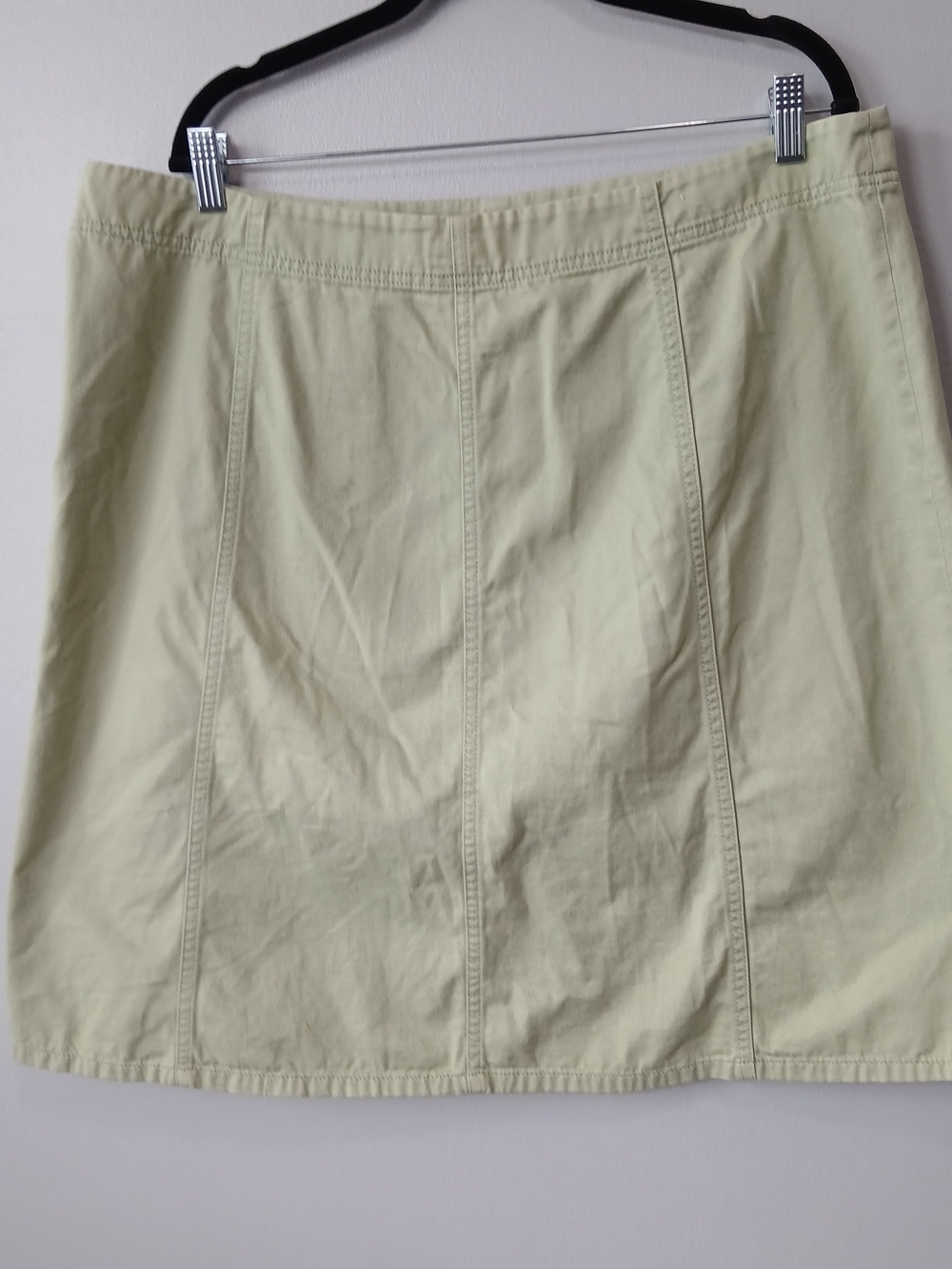 Eddie Bauer 100% Cotton A-line Midi Skirt Womens 18 Casual Minimalist - Picture 5 of 5